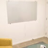 Prowite super clear non magnetic glass whiteboard clear or frosted