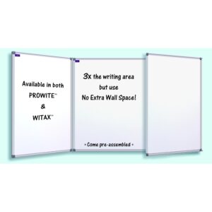 Acrylic Folding Whiteboard – 2 x Double Sided Wings