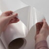Close up of adhesive layer included in smart self adhesive whiteboard film