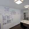 Full magnetic wall transformed with smart magnetic plaster