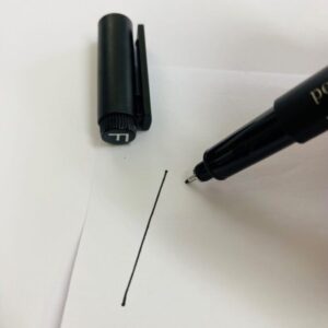 High-quality extra fine-tip Snowman permanent marker—perfect for defining lines.
