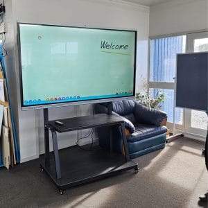 Interactive whiteboard in office
